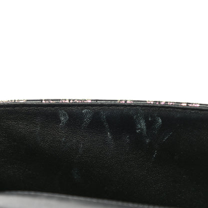 Chanel Calfskin Crocodile Embossed Graffiti 2.55 Mini Cocodile Reissue Flap Black Pink 20 of 20