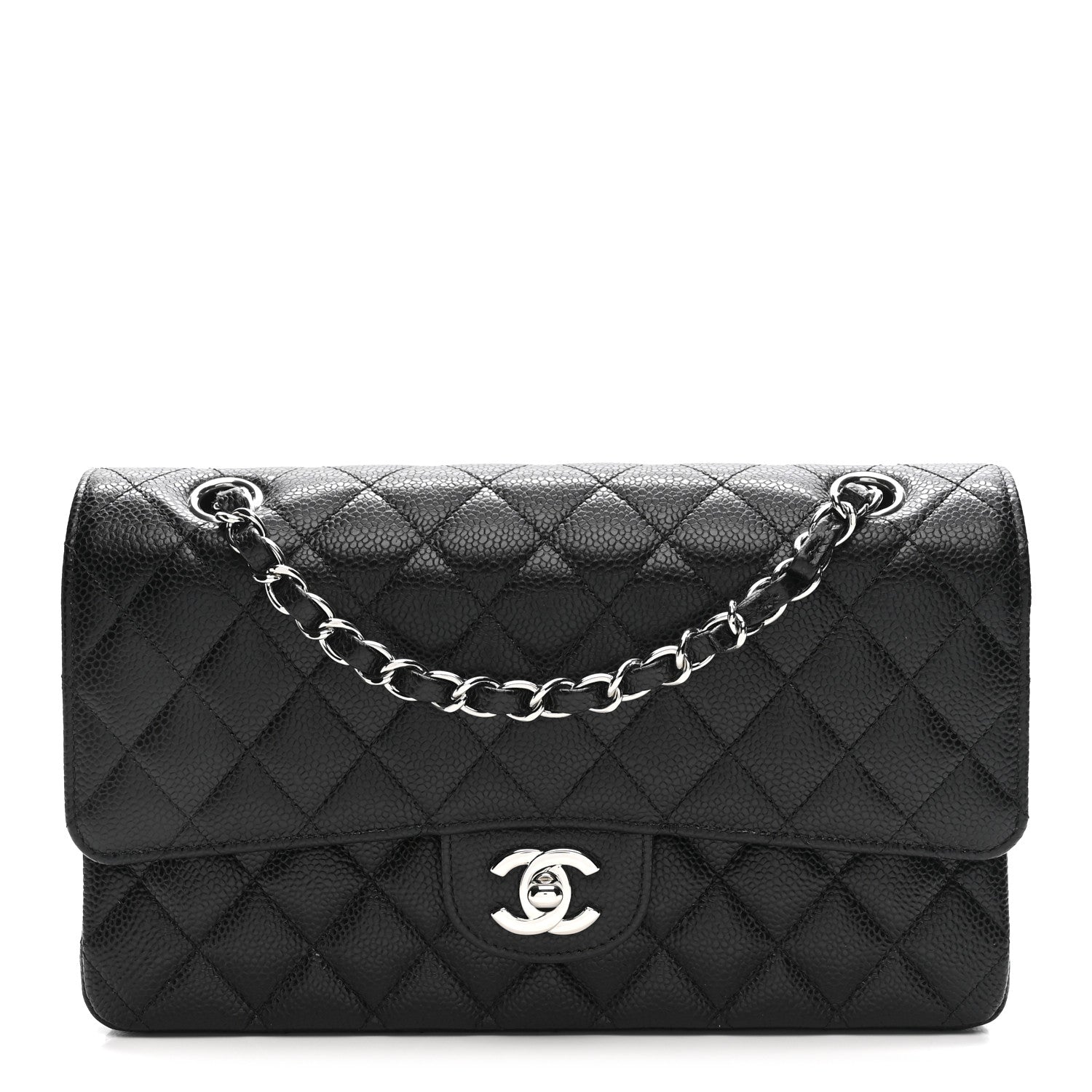 Chanel Caviar Quilted Medium Double Flap Black 1 of 11