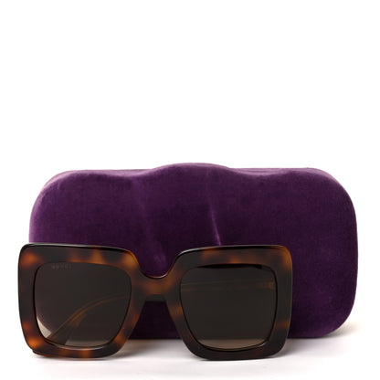 Gucci Acetate Oversize Sunglasses GG0328S Tortoise 7 of 7