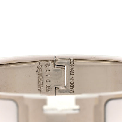 Hermes Enamel Narrow Clic Clac H Bracelet PM White 4 of 5