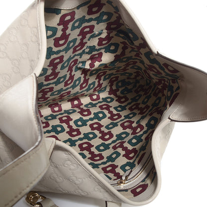 Gucci Guccissima Large Jackie O Bouvier Hobo Off White 5 of 7