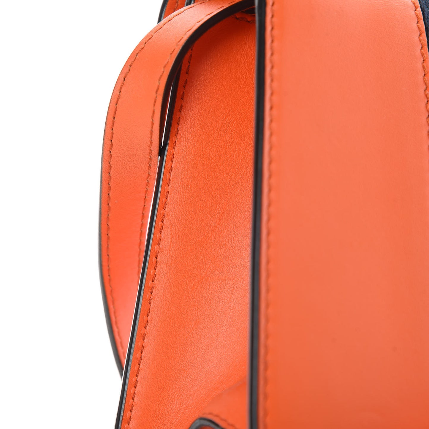 Vitello Fontanella Web Mini Sylvie Top Handle Bag Orange
