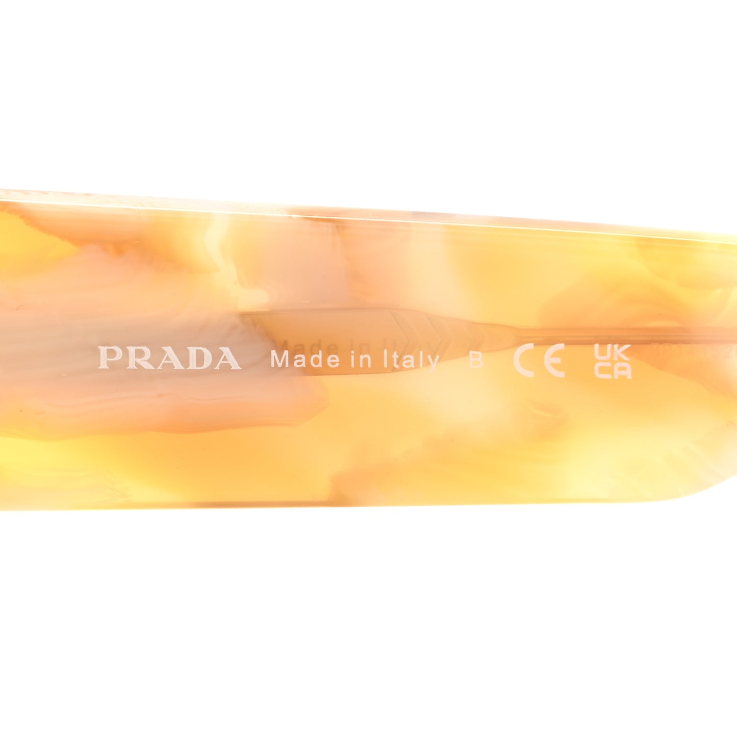 Acetate Sunglasses with Prada Logo SPR A07 Desert Tortoise
