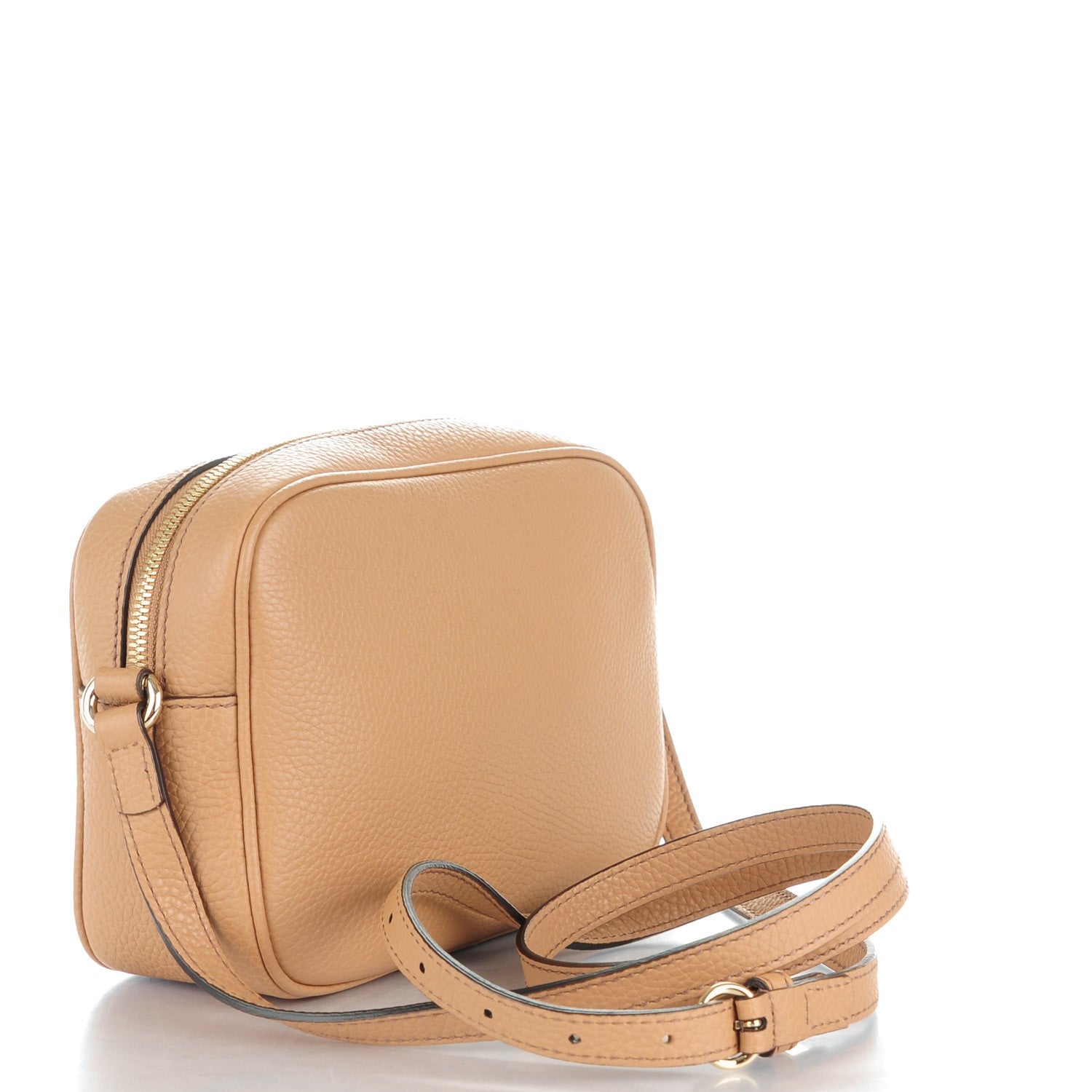 Gucci Pebbled Calfskin Small Soho Disco Bag Camelia 3 of 7