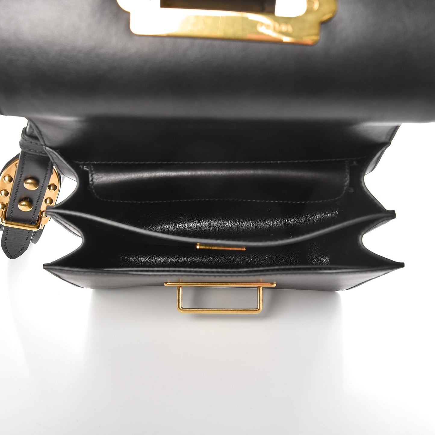 City Calf Saffiano Cahier Bag Nero Black