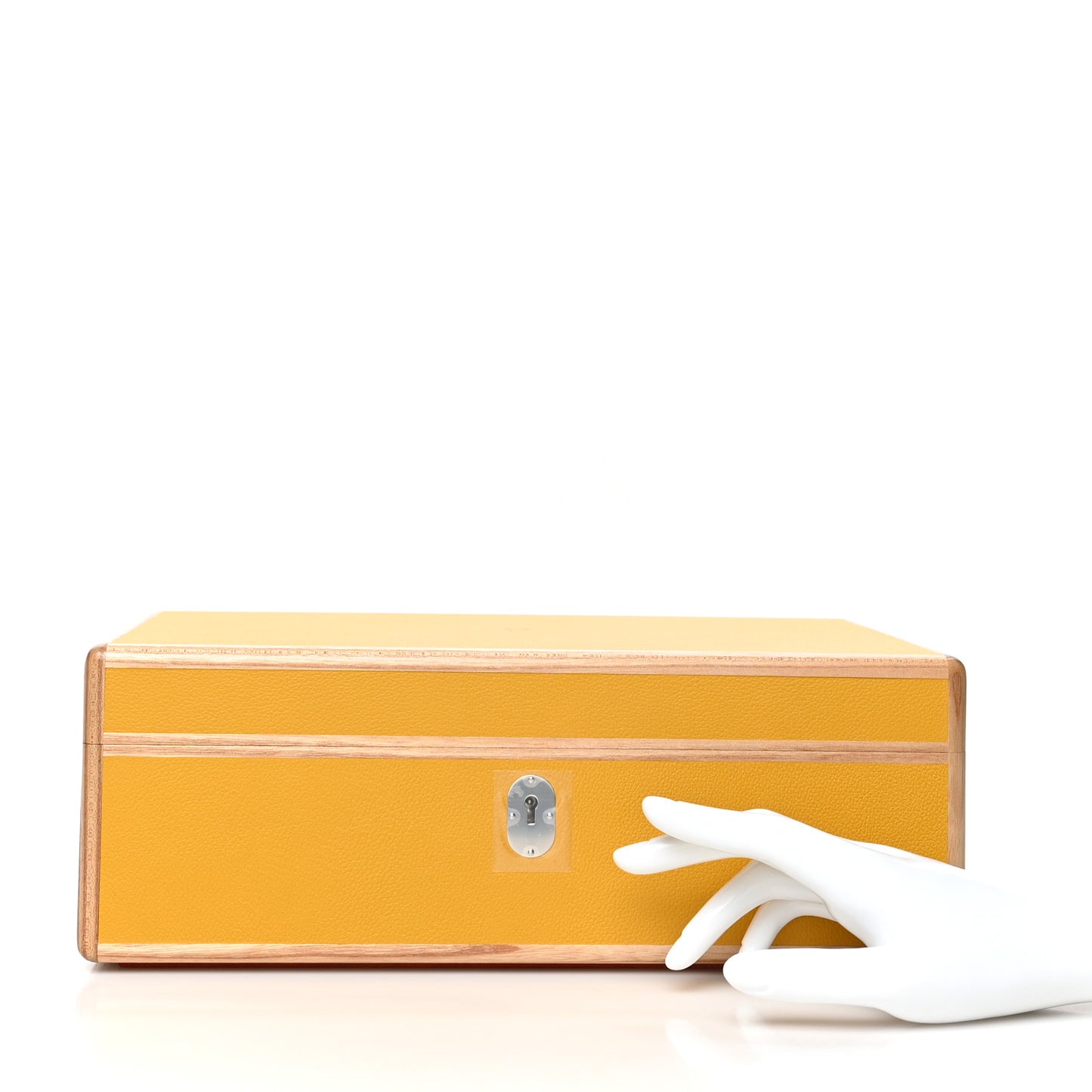 Elm Wood Evercolor Amalthee Watch Jewelry Box GM Jaune Ambre