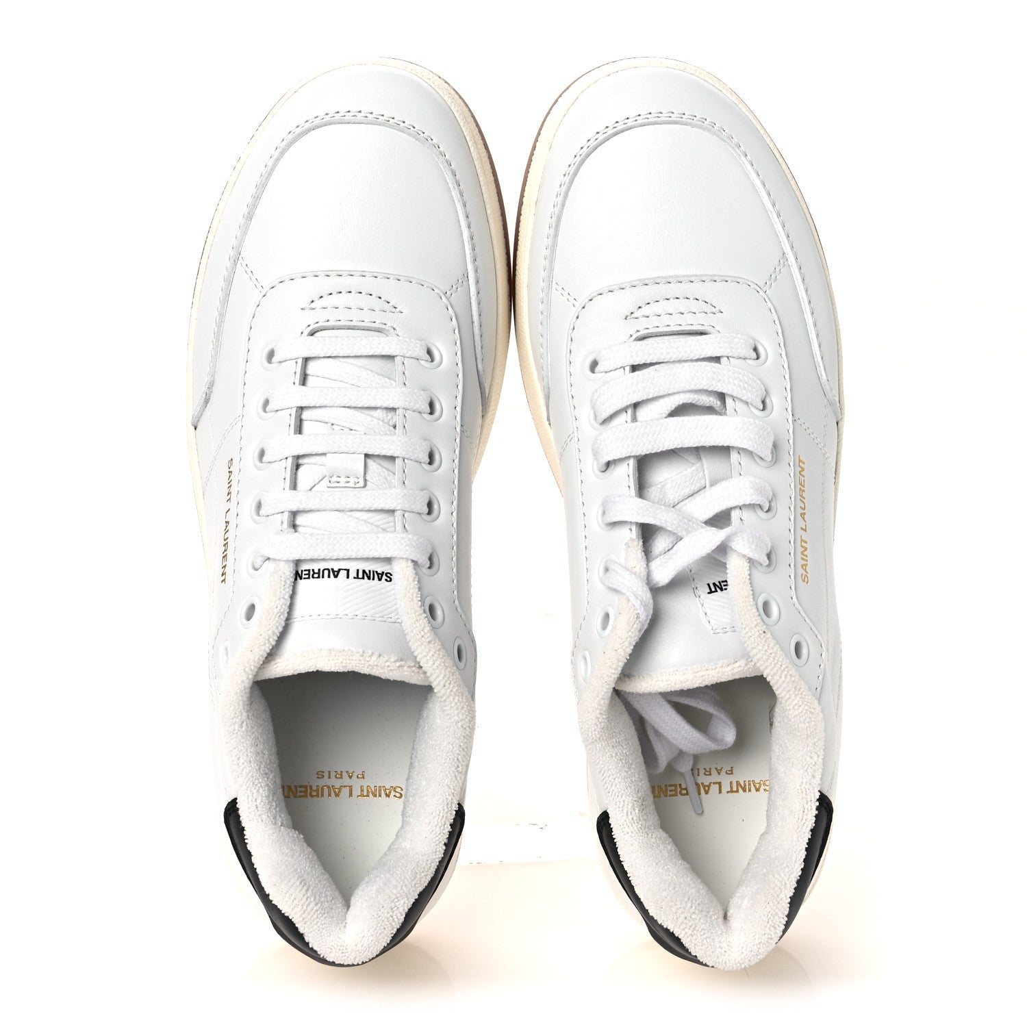 Saint Laurent Calfskin Perforated SL61 Sneakers 40 White 2 of 11