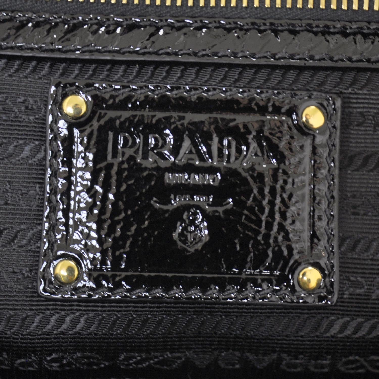 Prada Tessuto Vernice Bowler White 13 of 17