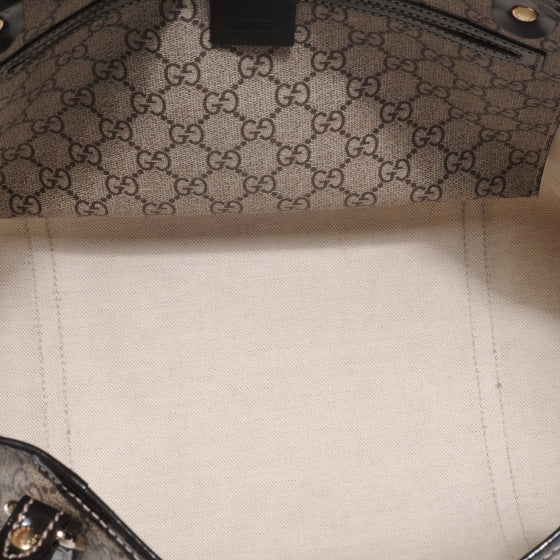 Gucci GG Plus Monogram Tattoo Heart Medium Joy Tote Ebony 5 of 8
