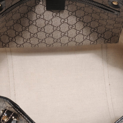 Gucci GG Plus Monogram Tattoo Heart Medium Joy Tote Ebony 5 of 8