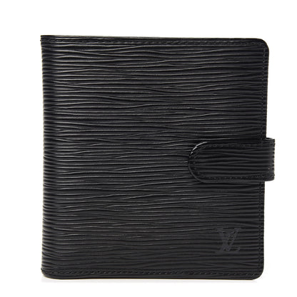 Louis Vuitton Epi Porte-Billets Compact Wallet Black 1 of 5