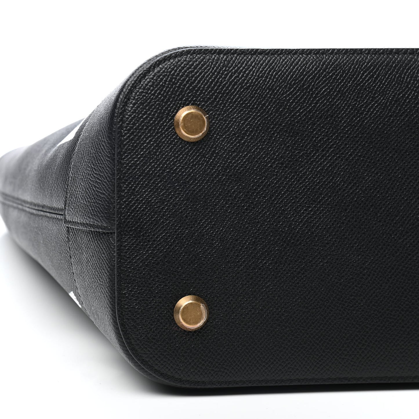 Grained Calfskin Ville Aj Tote Black