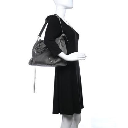 Balenciaga Chevre Silver Metallic Edge Hardware City Gris Acier 2 of 9
