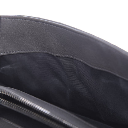 Saint Laurent Sheepskin Matelasse Chevron Monogram Large College Satchel Dark Asphalt 10 of 16