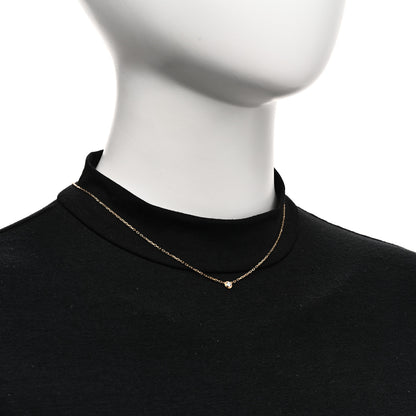 Cartier 18K Yellow Gold Diamond SM D'Amour Pendant Necklace 2 of 5
