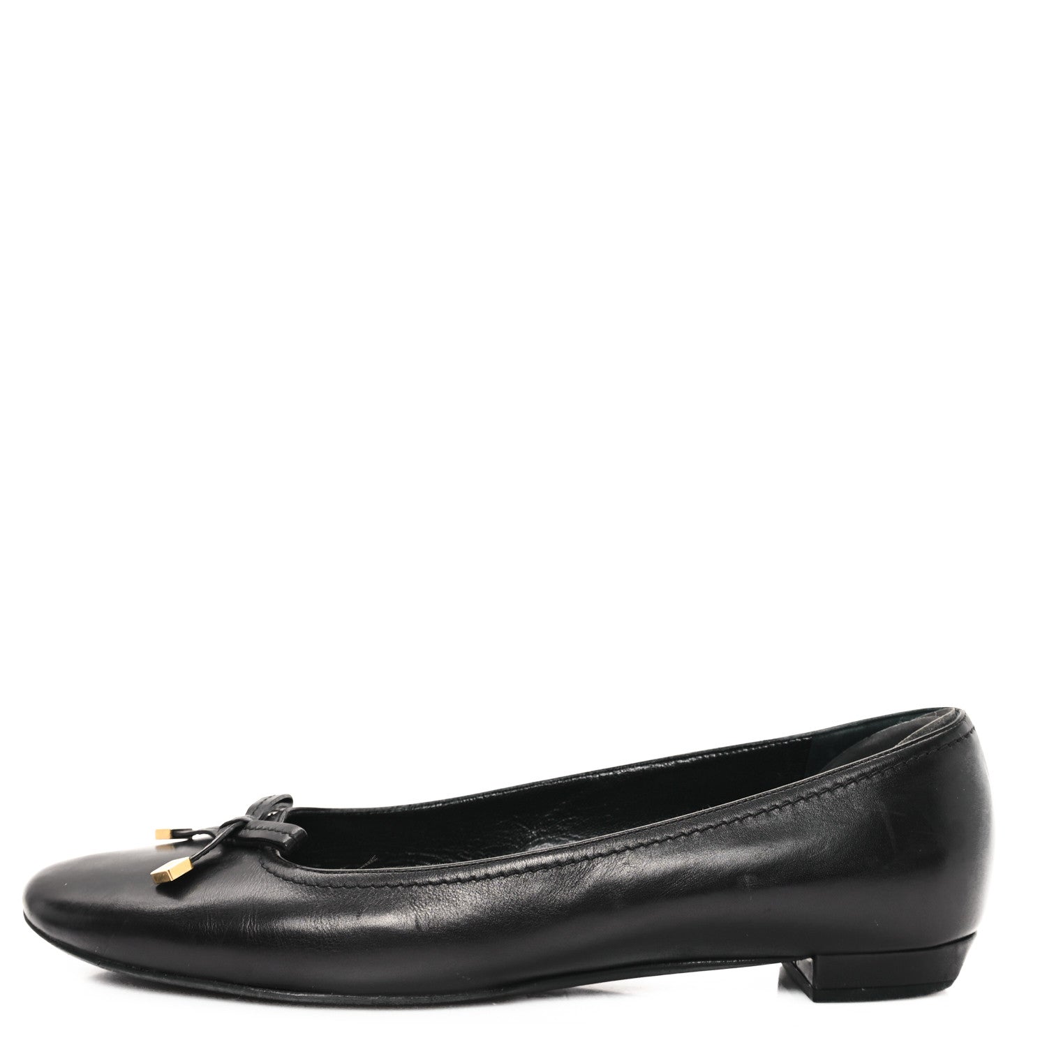 Louis Vuitton Calfskin Uniformes Ballet Flats 38.5 Black 1 of 9