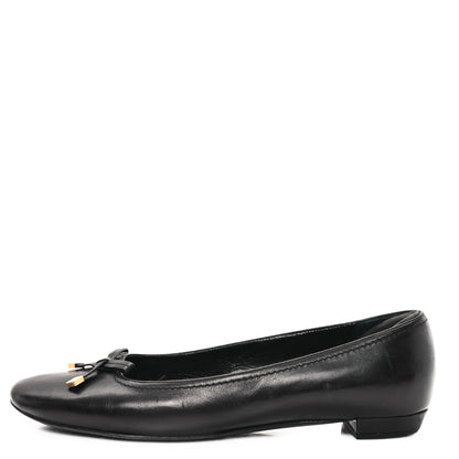 Louis Vuitton Calfskin Uniformes Ballet Flats 38.5 Black 1 of 9