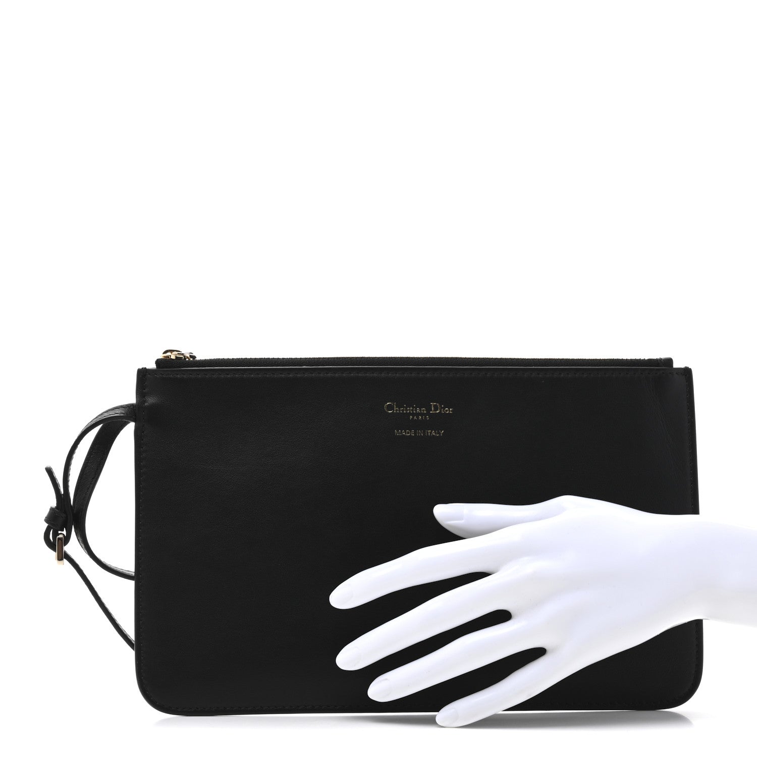 Christian Dior Smooth Calfskin Toujours Pouch Black 2 of 7