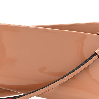Christian Louboutin Patent Loubi Twist Zip Clutch Bag Nude 7 of 10