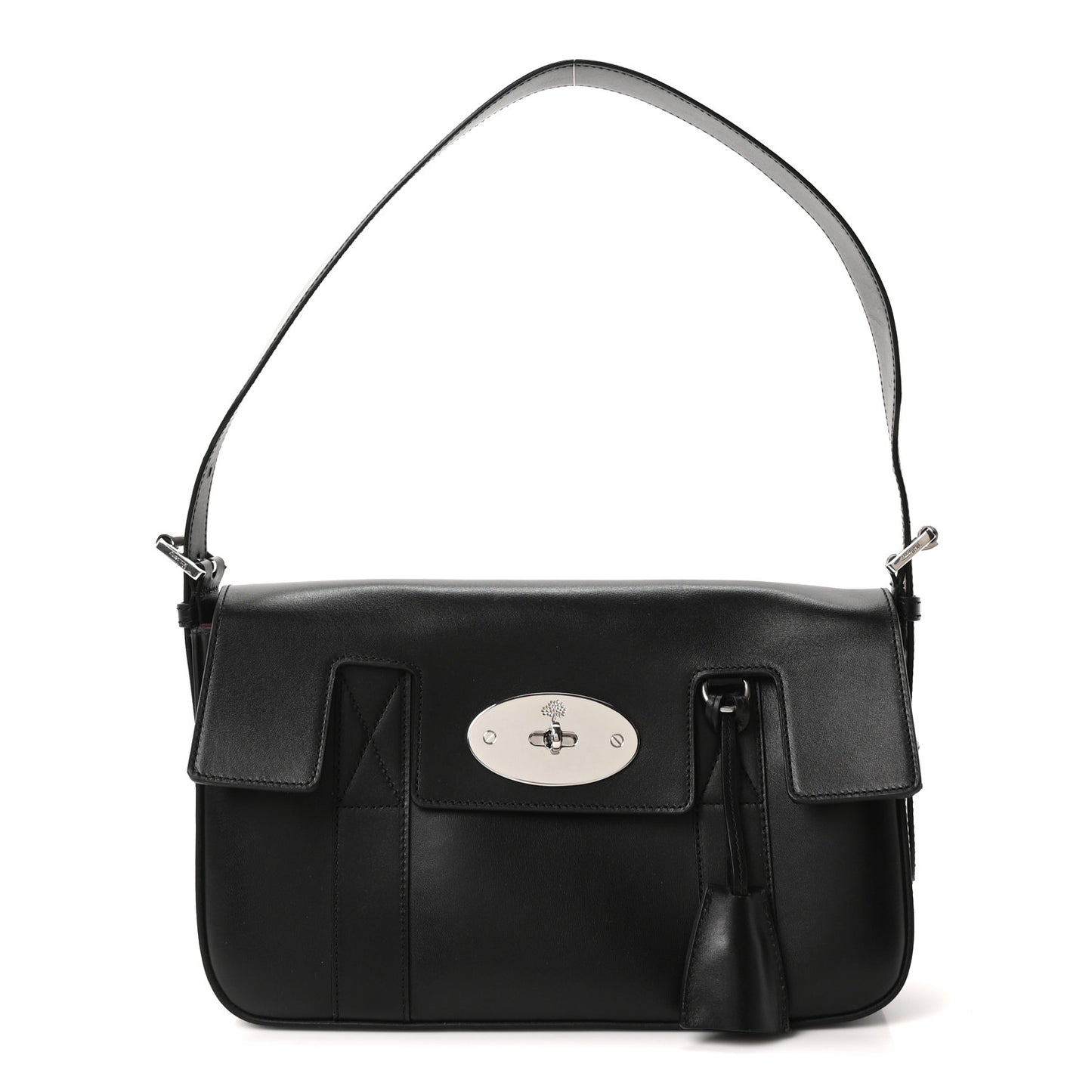 Shiny Smooth Calfskin East West Bayswater Black
