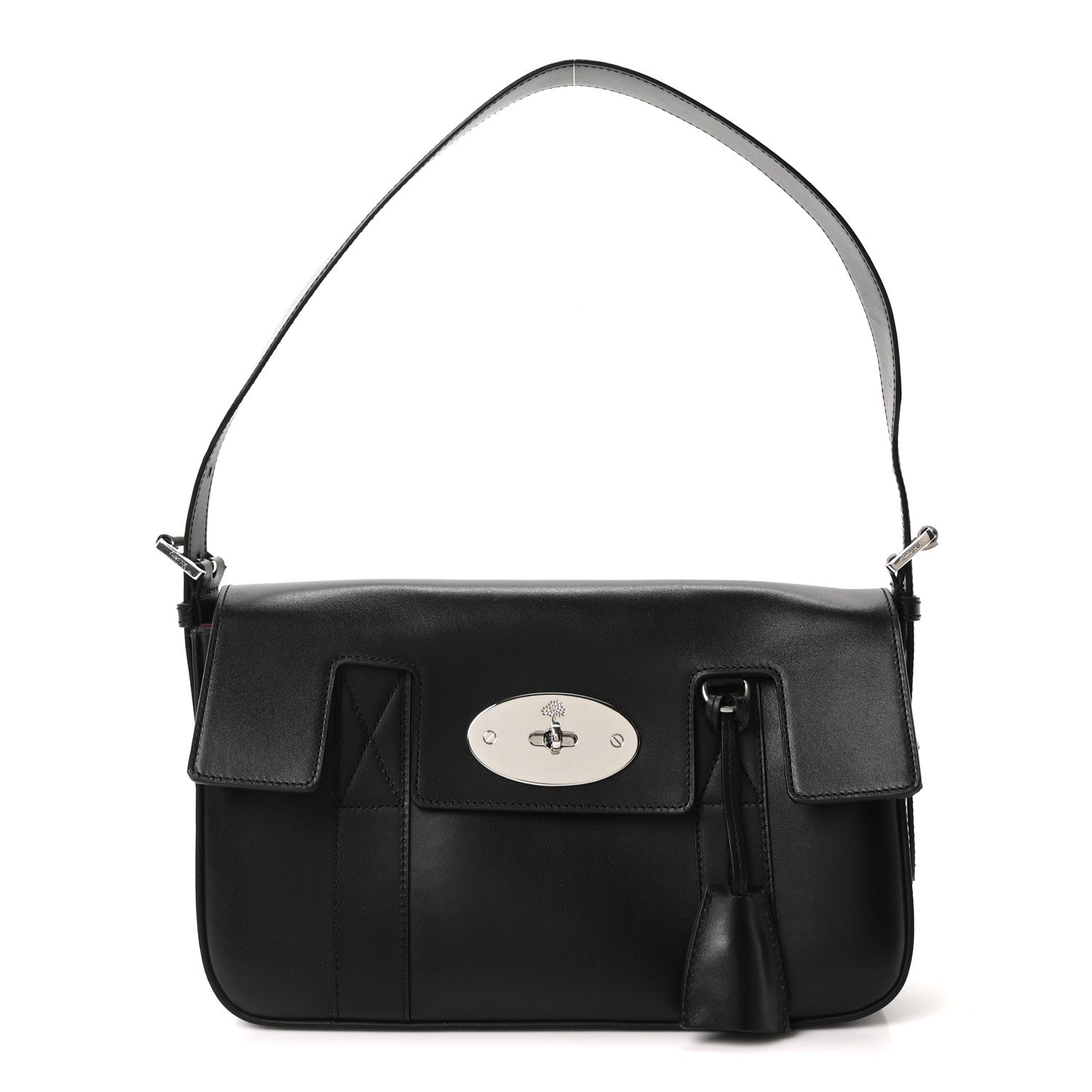 Mulberry Shiny Smooth Calfskin East West Bayswater Black 1 of 9