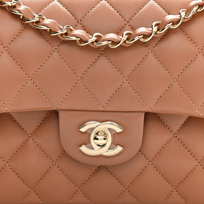 Chanel Lambskin Quilted Small Double Flap Brown 8 of 17