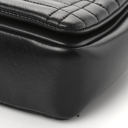 Burberry Lambskin Quilted Medium Lola Bag Black 7 of 7