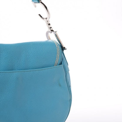 Christian Dior Calfskin Saddle Bag Blue 10 of 12