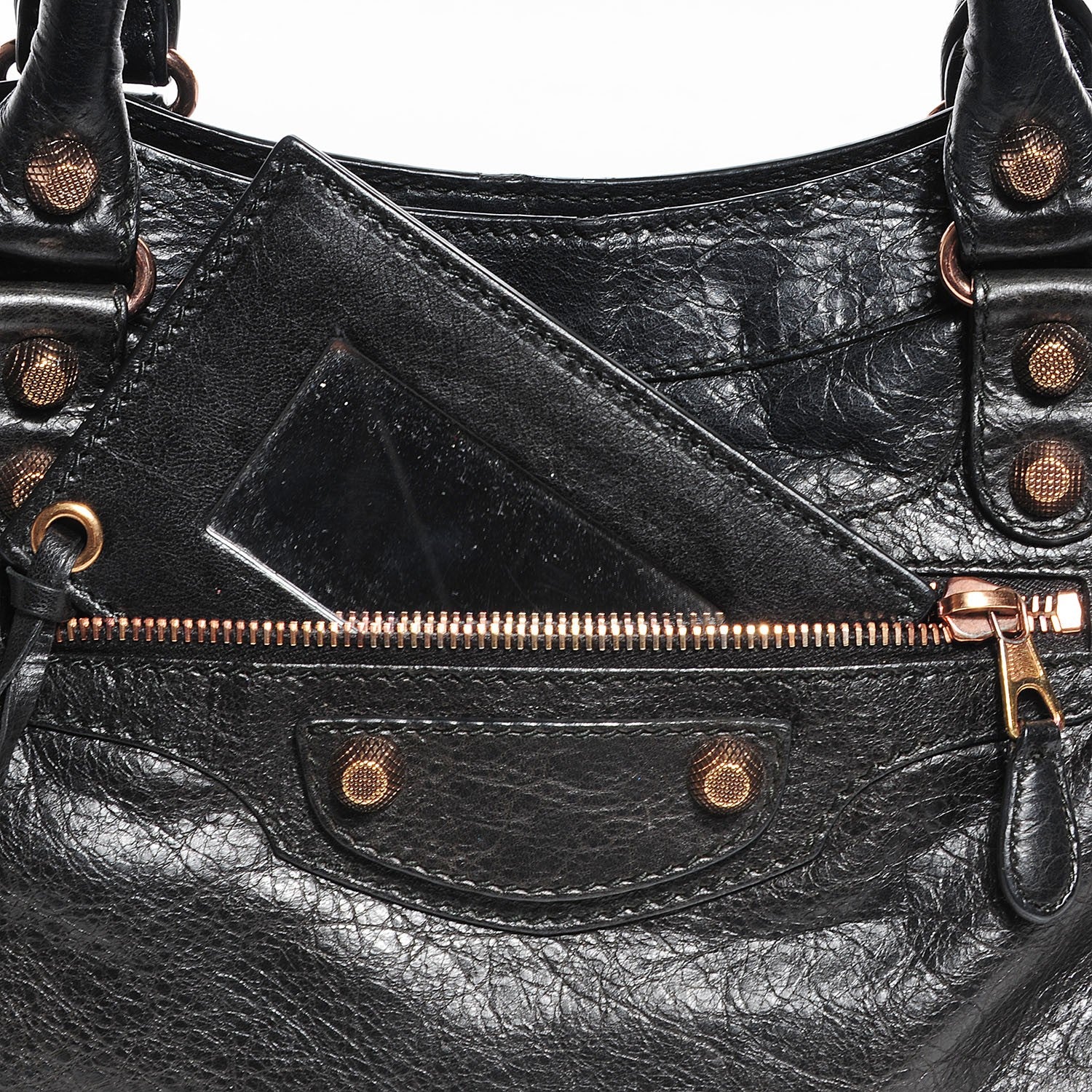 Balenciaga Agneau Giant 12 Rose Gold Hardware Town Black 11 of 12