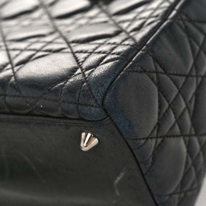 Christian Dior Lambskin Cannage Medium Lady Dior Black 13 of 16
