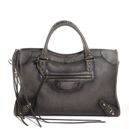 Balenciaga Grained Calfskin Classic Gold Hardware City Ombre Grey Gradient 1 of 12