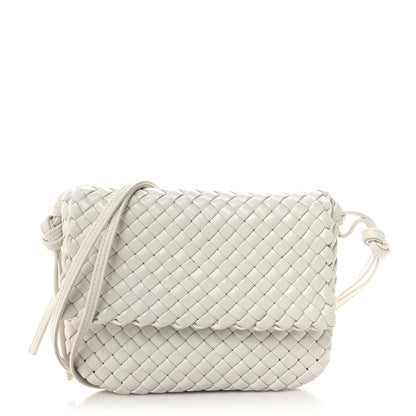 Bottega Veneta Nappa Intrecciato Cobble Messenger Bag White 1 of 10