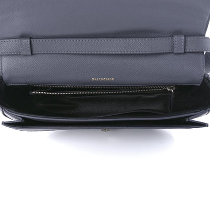 Balenciaga Grained Calfskin Logo S Ville Day Bag Gris Perle Fonce White 5 of 14