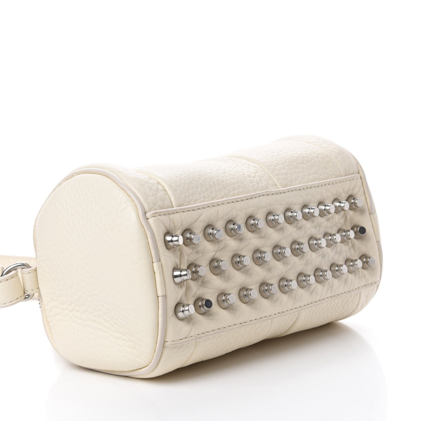 Pebbled Lambskin Mini Rockie Bone Rhodium Hardware