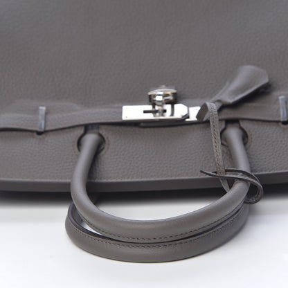 Hermes Togo Birkin 30 Etain 15 of 38
