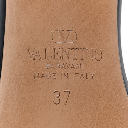 Valentino Garavani Calfskin Vlogo Slingback 80mm Pumps 37 Black 7 of 9