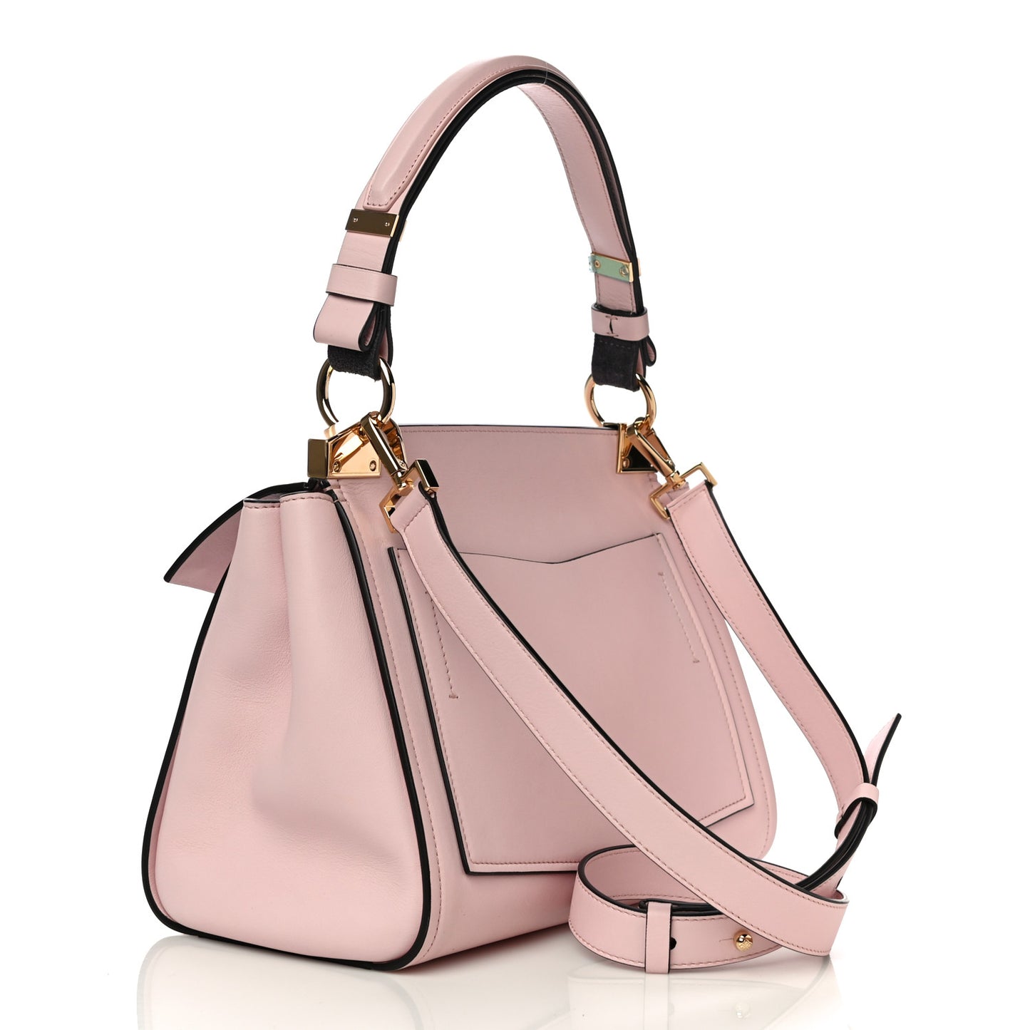 Calfskin Small Mystic Shoulder Bag Pale Pink