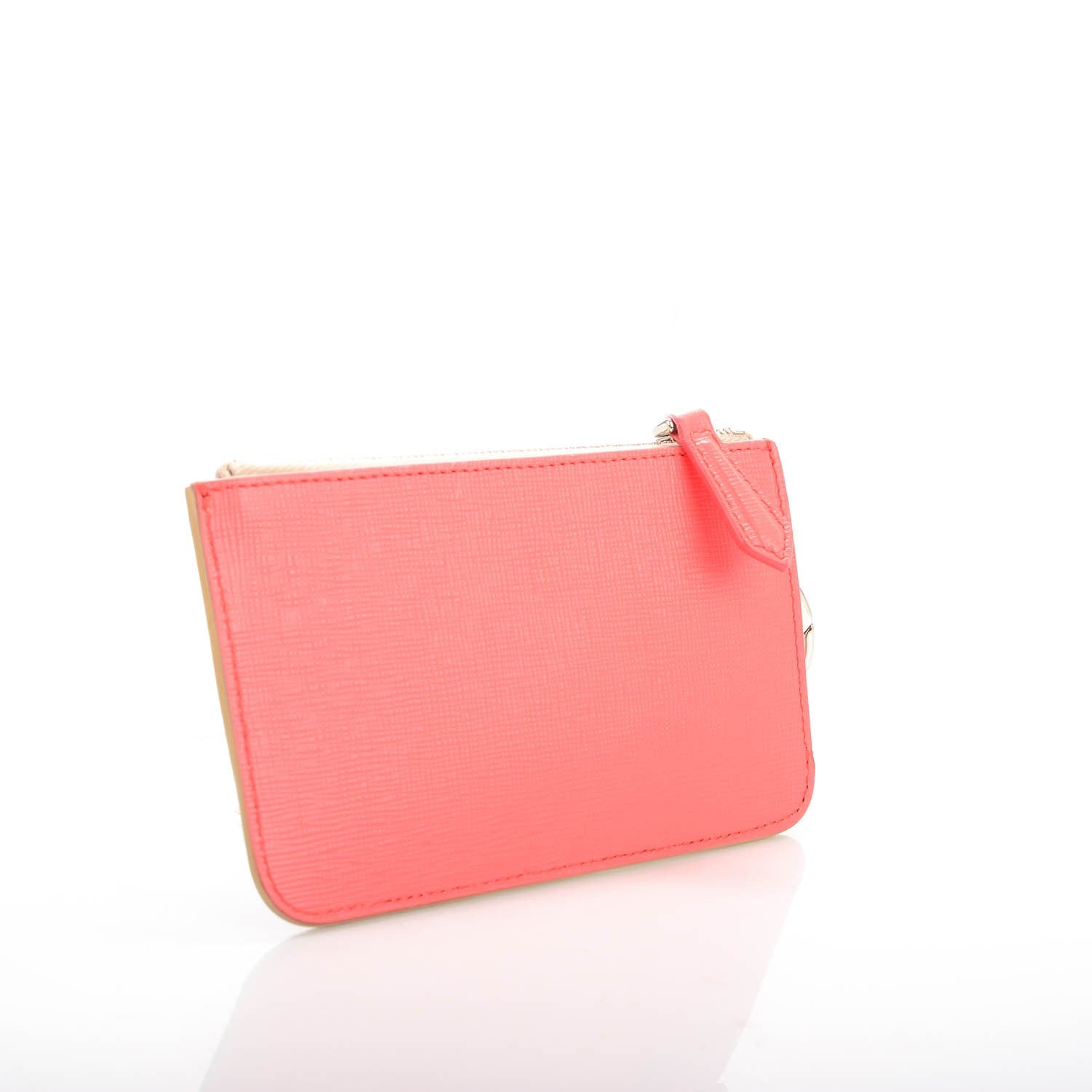 Fendi Saffiano Crystal Eye Monster Coin Pouch Key Case Bellini Multicolor 3 of 7