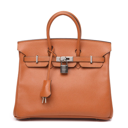 Hermes Epsom Birkin 25 Orange 1 of 31