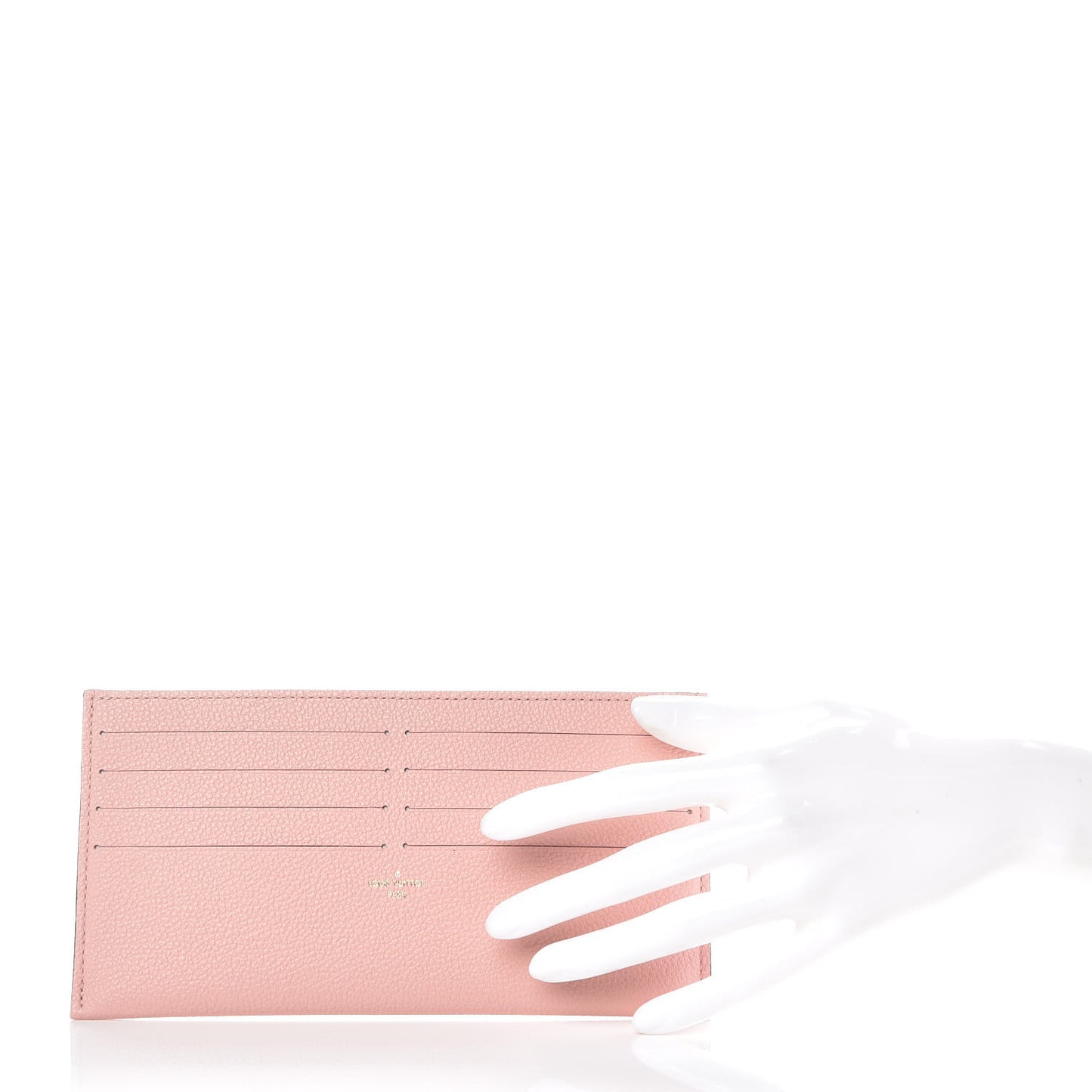 Calfskin Felicie Card Holder Insert Rose Ballerine
