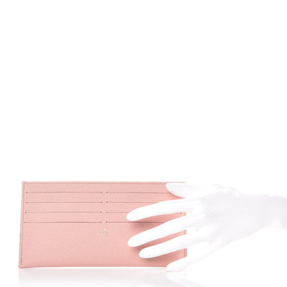 Louis Vuitton Calfskin Felicie Card Holder Insert Rose Ballerine 2 of 8