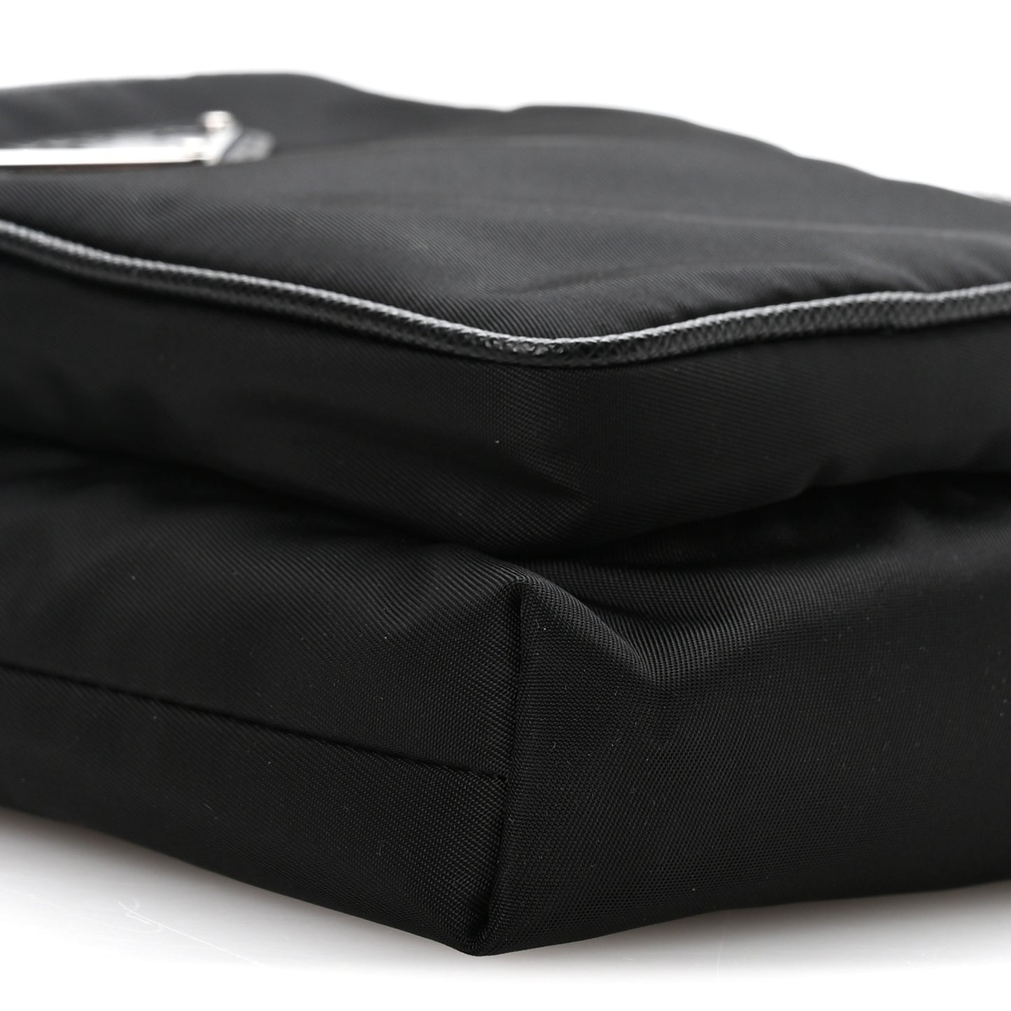 Tessuto Nylon Saffiano Phone Case Crossbody Black