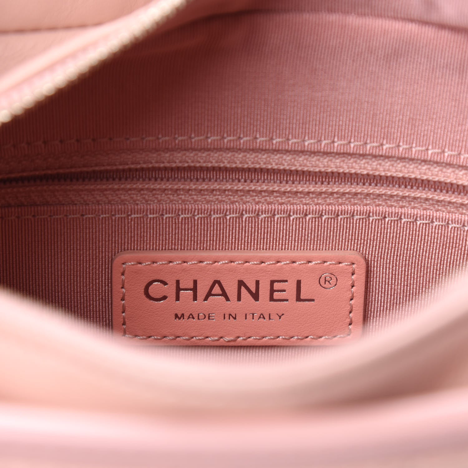 Chanel Aged Calfskin Chevron Quilted Small Gabrielle Hobo Pink 8 of 10
