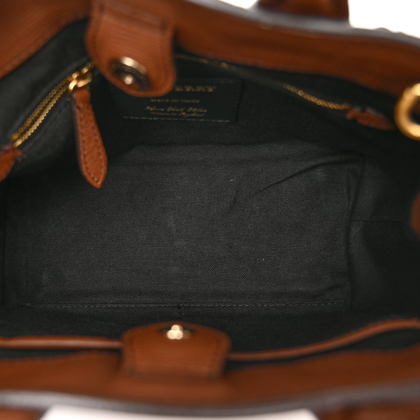 Derby Calfskin House Check Small Banner Tote Tan
