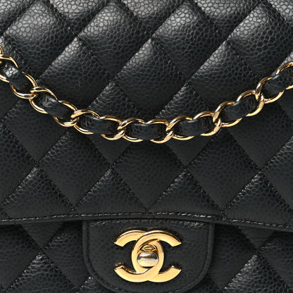 Chanel Caviar Quilted Medium Double Flap Black 8 of 12