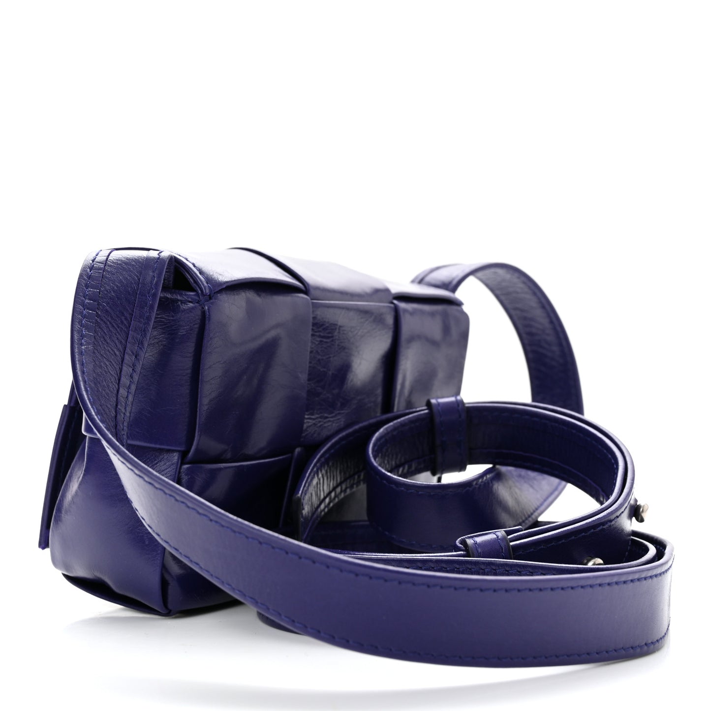Paper Calfskin Maxi Intreccio Extra Mini Cassette Crossbody Bag