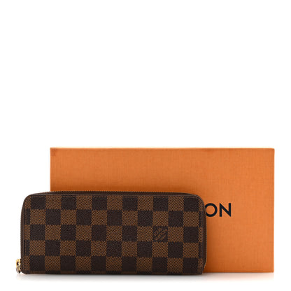 Louis Vuitton Damier Ebene Clemence Wallet Rose Ballerine 12 of 12