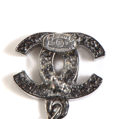 Chanel CC Bead Drop Earrings Black 3 of 5