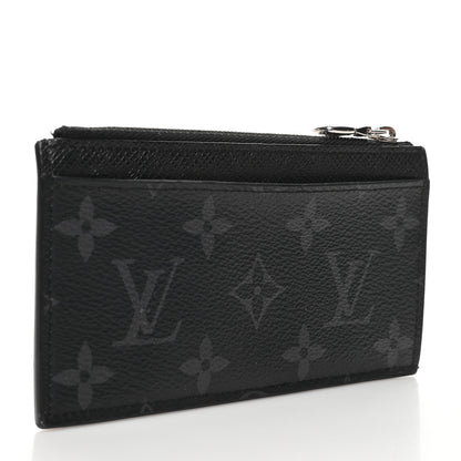 Louis Vuitton Taigarama Coin Card Holder Black 3 of 9