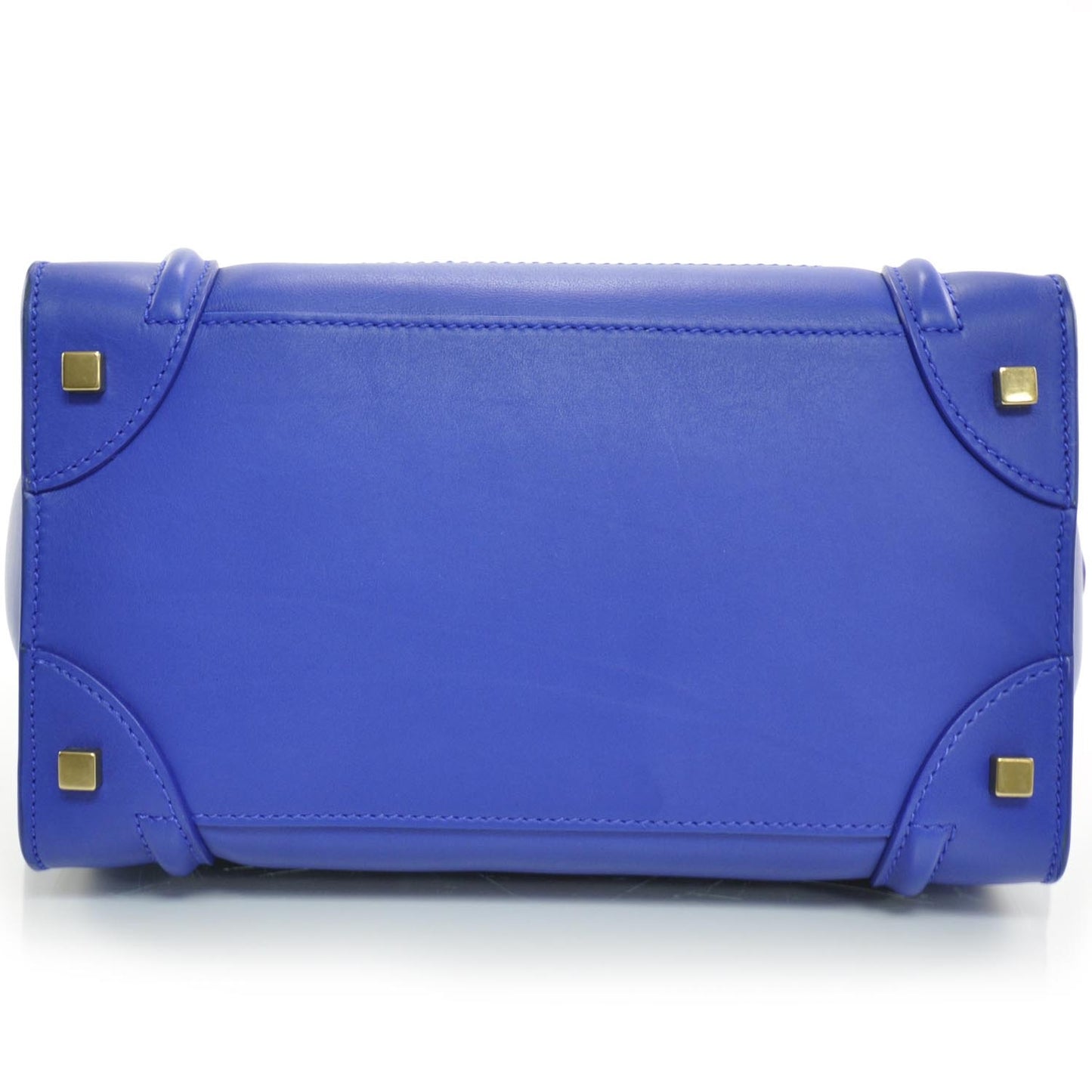 Smooth Calfskin Mini Luggage Bag Cobalt
